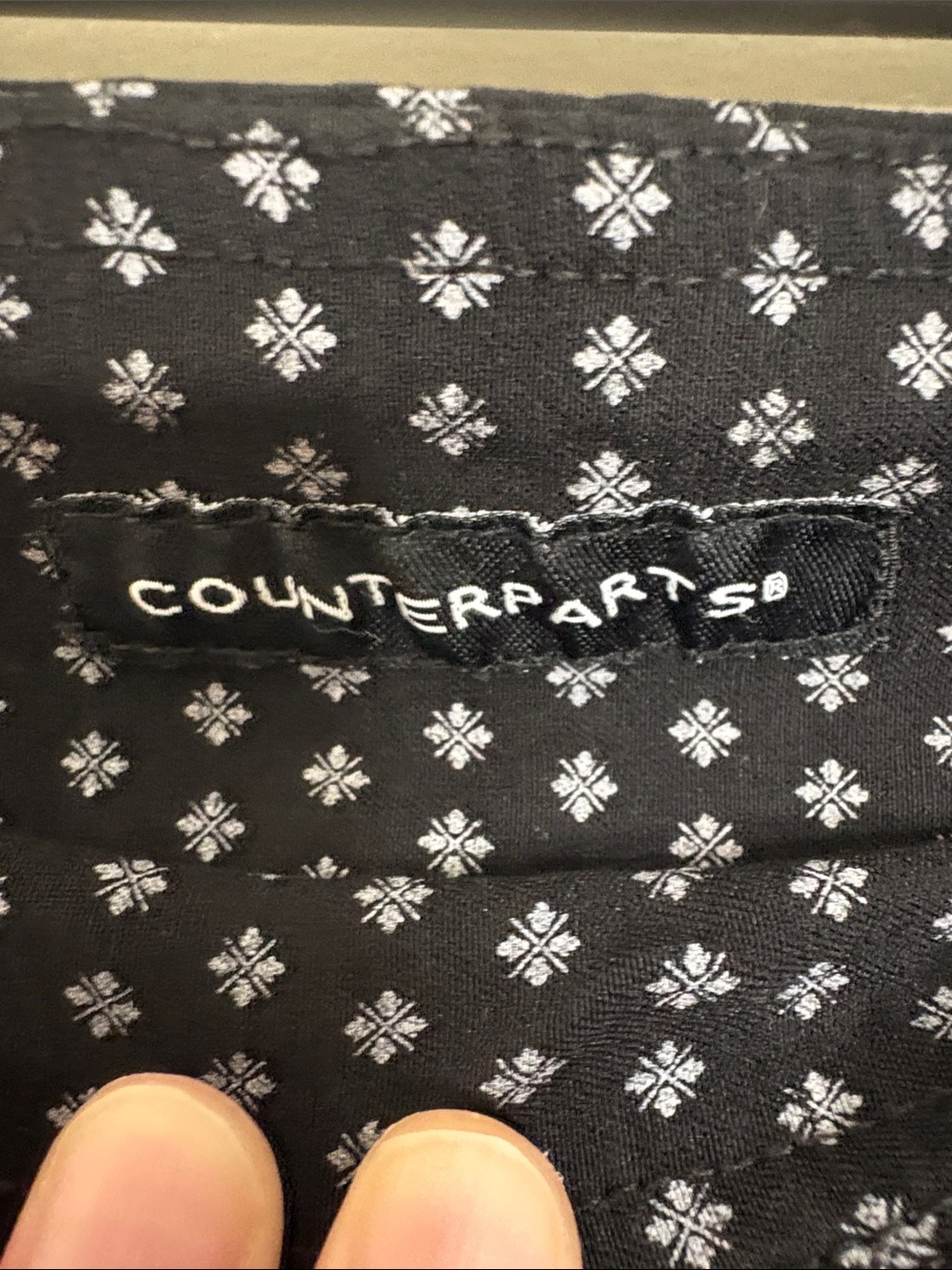 Counterparts Black Straight Leg Polka Dot Pull-On Pants - Picture 2 of 5